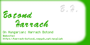 botond harrach business card